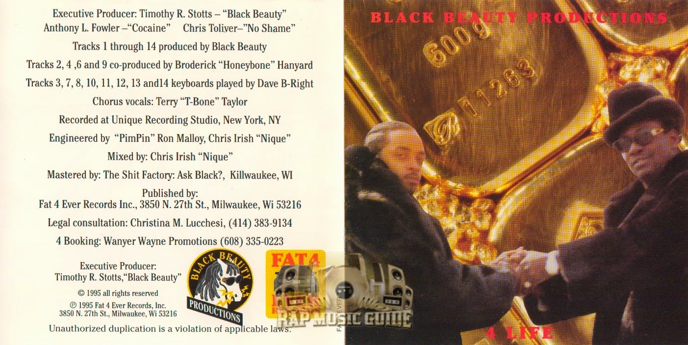 Fat 4 Ever - Black Cocaine With No Shame: 1st Press. CD | Rap